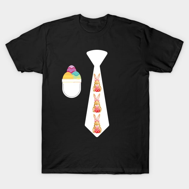 Easter bunny tie Easter rabbit costume Cute Easter outfit Easter tuxedo T-Shirt by Artstastic